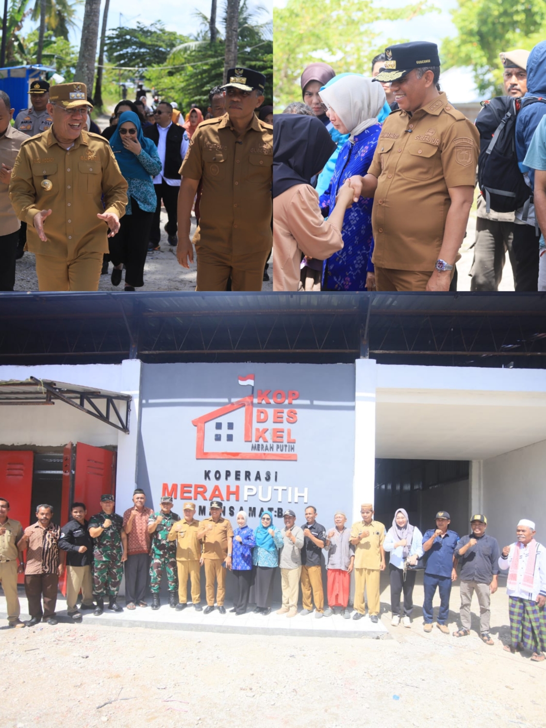 Gubernur Sulteng Tinjau Kampung Nelayan, Koperasi Merah Putih dan Dapur MBG di Banggai Kepulauan » Pemerintah Kabupaten Banggai Kepulauan